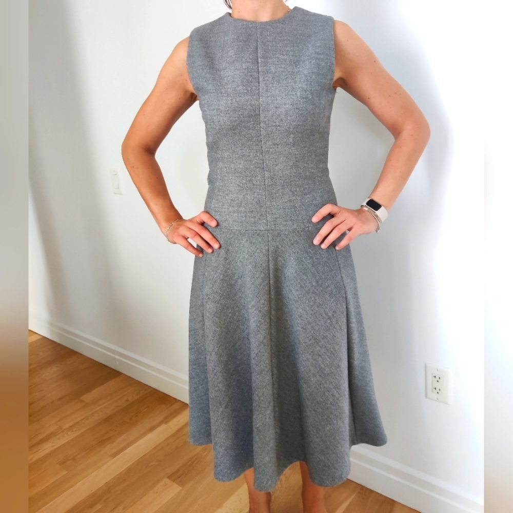 Zara gray woolen dress
